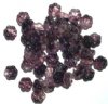 50 8mm Marble Crystal & Amethyst Flower Beads